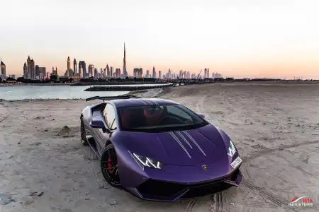 Matte Purple Lamborghini Huracán From Dubai
