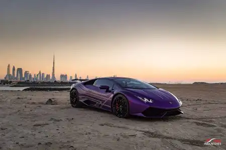 Matte Purple Lamborghini Huracán From Dubai