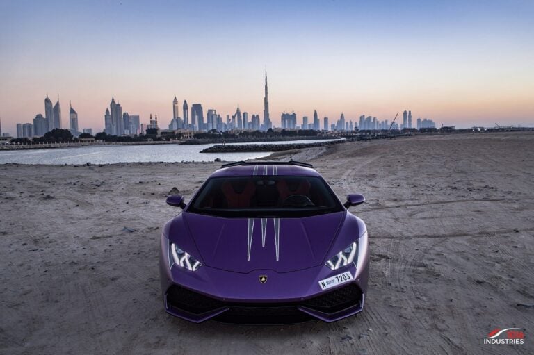 Matte Purple Lamborghini Huracán From Dubai