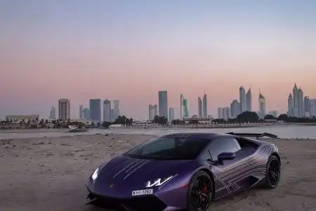 Matte Purple Lamborghini Huracán From Dubai