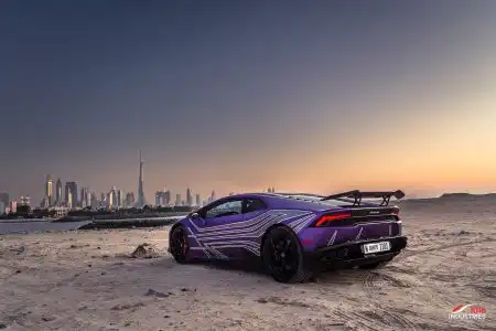 Matte Purple Lamborghini Huracán From Dubai
