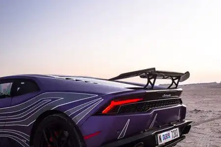 Matte Purple Lamborghini Huracán From Dubai