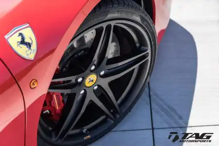 Red Ferrari 488 GTB With HRE P107 Wheels