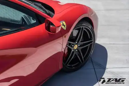 Red Ferrari 488 GTB With HRE P107 Wheels