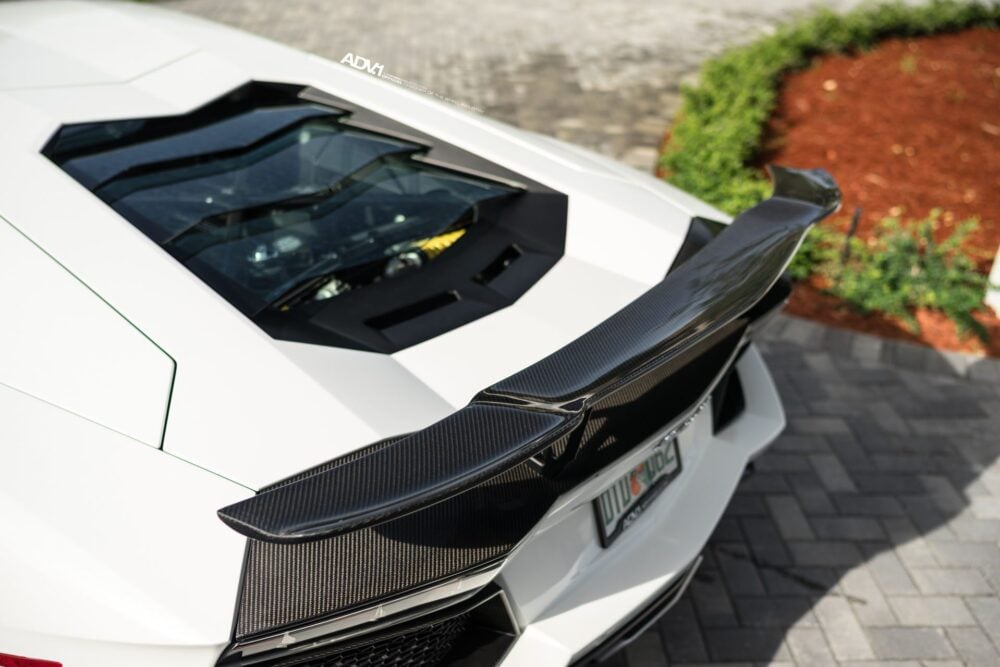 Bianco Avus Lamborghini Aventador With ADV.1 Wheels