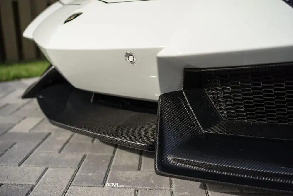 Bianco Avus Lamborghini Aventador With ADV.1 Wheels