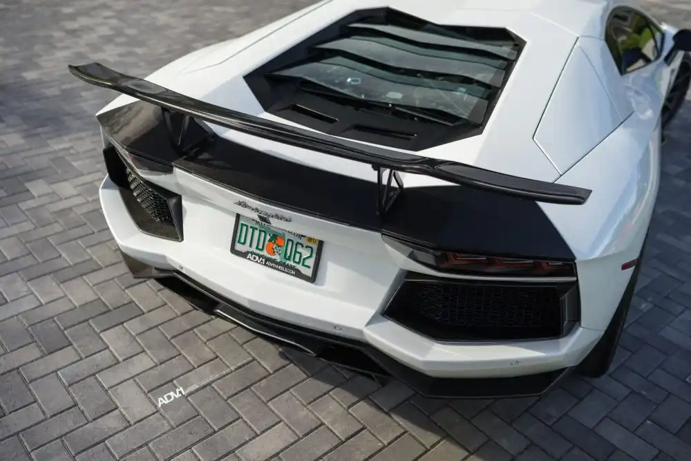 Bianco Avus Lamborghini Aventador With ADV.1 Wheels