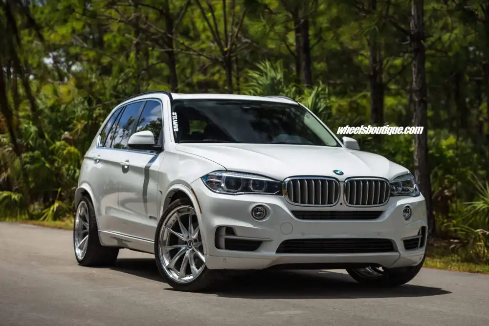 Alpine White BMW X5 Hybrid With HRE Wheels