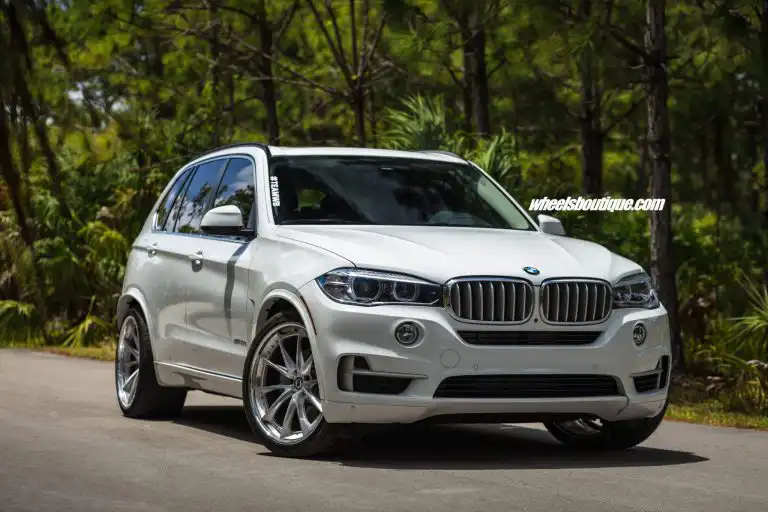 Alpine White BMW X5 Hybrid With HRE Wheels