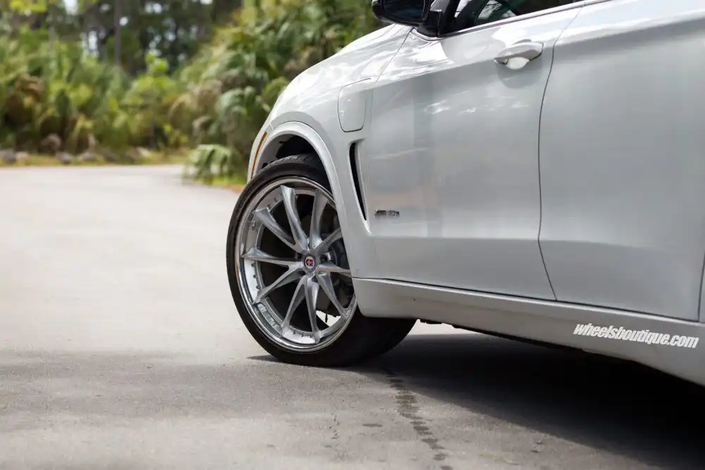Alpine White BMW X5 Hybrid With HRE Wheels
