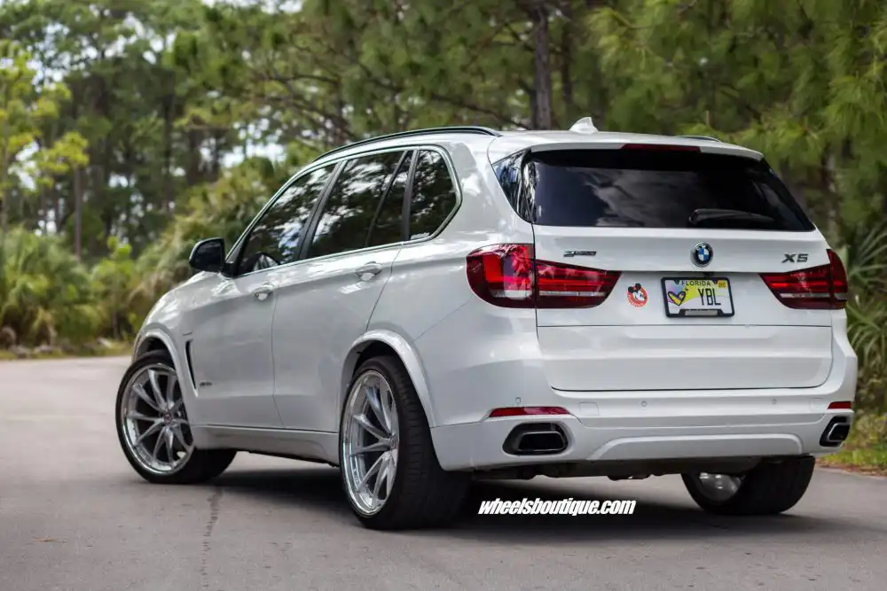Alpine White BMW X5 Hybrid With HRE Wheels