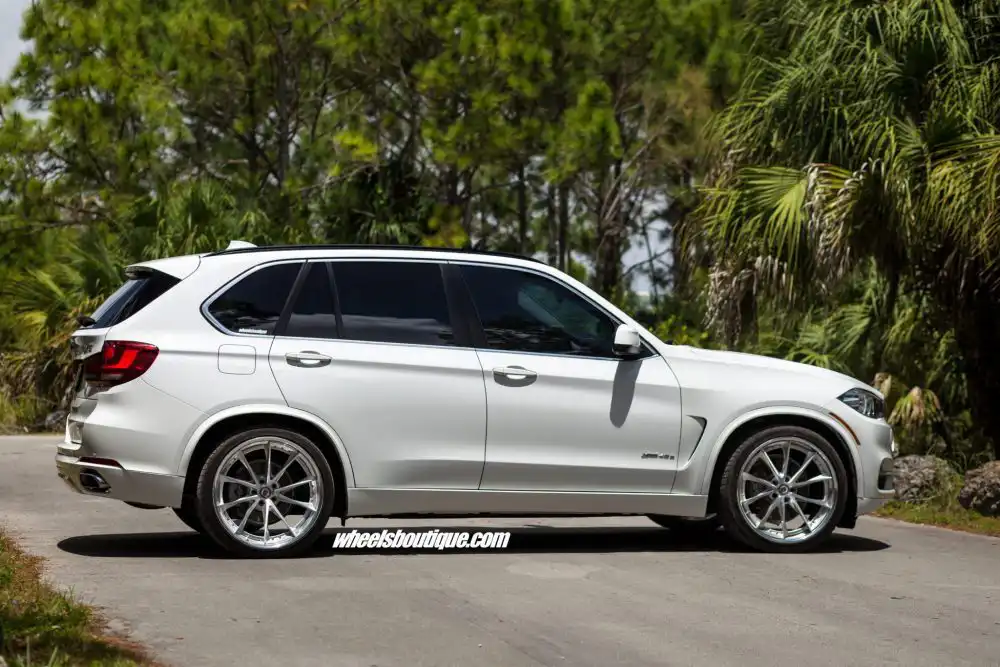 Alpine White BMW X5 Hybrid With HRE Wheels