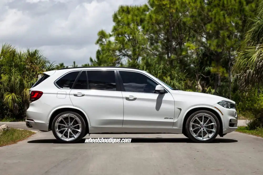 Alpine White BMW X5 Hybrid With HRE Wheels