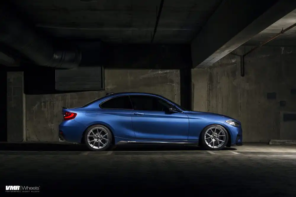 Estoril Blue BMW M240i With VMR Wheels Installed 5