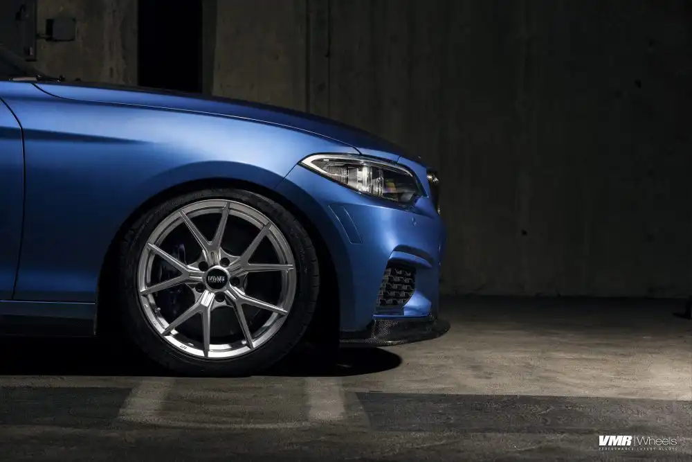 Estoril Blue BMW M240i With VMR Wheels Installed 6