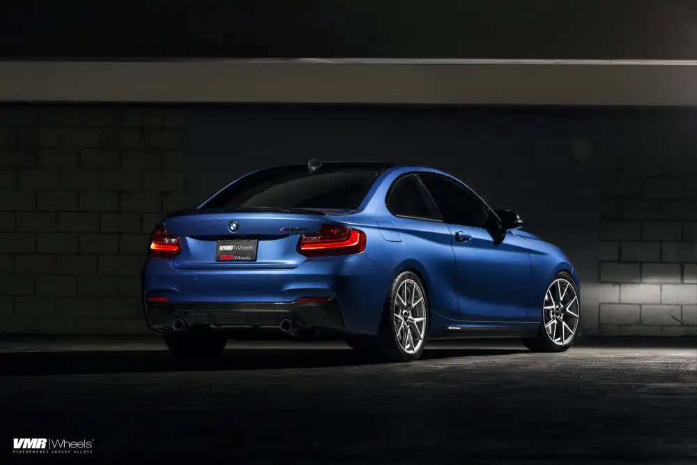 Estoril Blue BMW M240i With VMR Wheels Installed 7