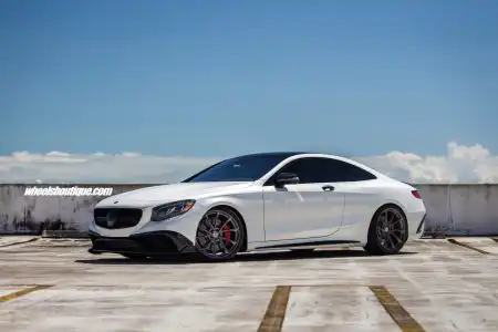 White Brabus Mercedes-Benz C63 AMG With HRE Wheels
