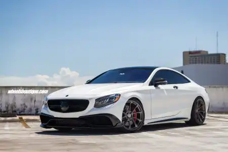 White Brabus Mercedes-Benz C63 AMG With HRE Wheels