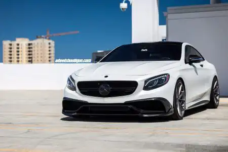 White Brabus Mercedes-Benz C63 AMG With HRE Wheels