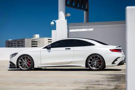 White Brabus Mercedes-Benz C63 AMG With HRE Wheels