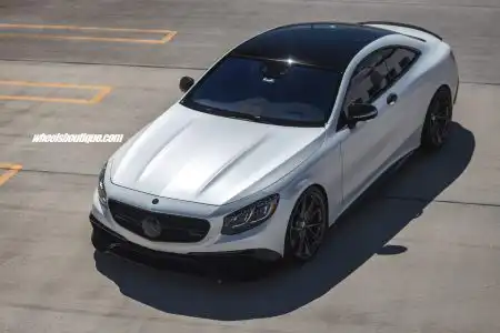 White Brabus Mercedes-Benz C63 AMG With HRE Wheels