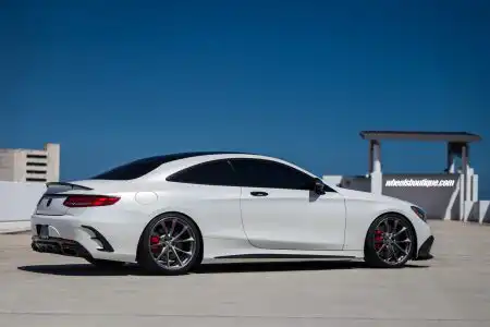 White Brabus Mercedes-Benz C63 AMG With HRE Wheels