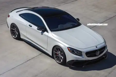White Brabus Mercedes-Benz C63 AMG With HRE Wheels