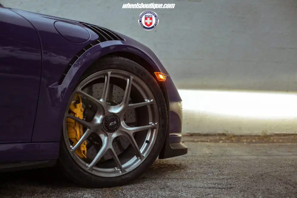 Purple Porsche GT3 RS With HRE R101LW Wheels