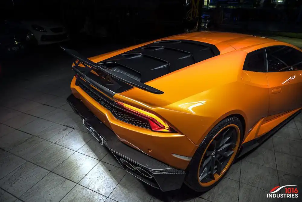 Arancio Borealis Lamborghini Huracán With 1016 Industries Carbon Kit And HRE Wheels 61 Arancio Borealis Lamborghini Huracán With 1016 Industries Carbon Kit And HRE Wheels