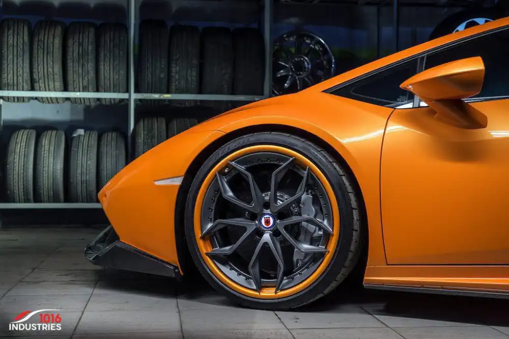 Arancio Borealis Lamborghini Huracán With 1016 Industries Carbon Kit And HRE Wheels 67 Arancio Borealis Lamborghini Huracán With 1016 Industries Carbon Kit And HRE Wheels