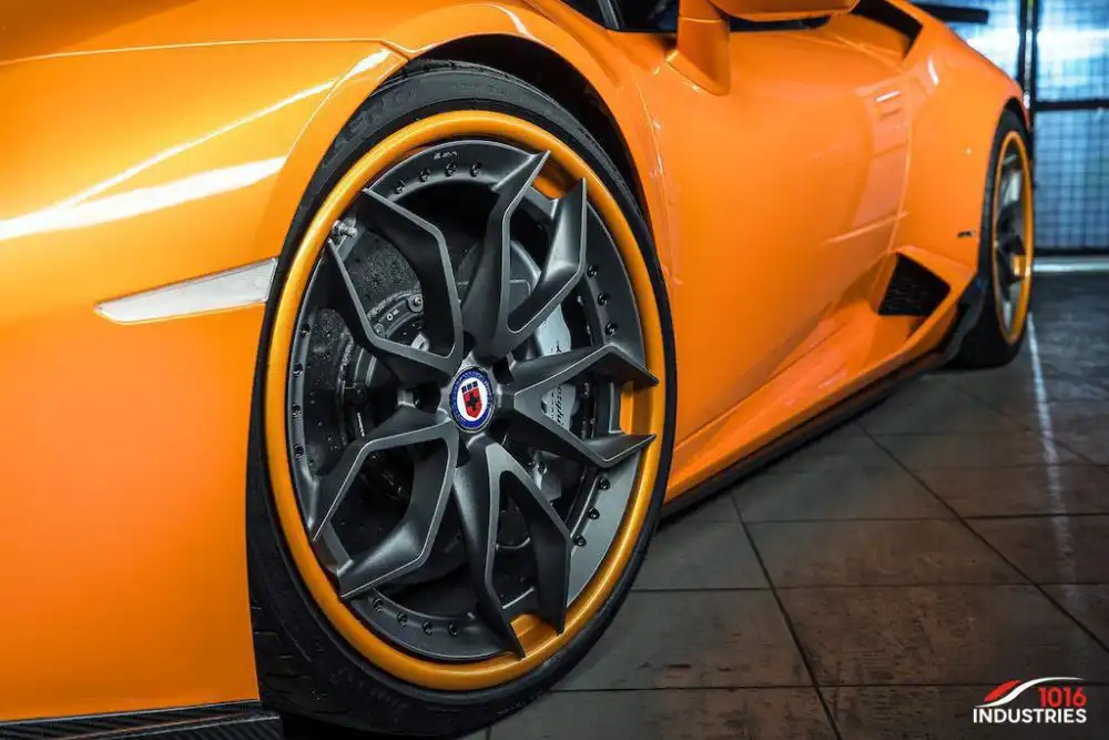 Arancio Borealis Lamborghini Huracán With 1016 Industries Carbon Kit And HRE Wheels 54 Arancio Borealis Lamborghini Huracán With 1016 Industries Carbon Kit And HRE Wheels