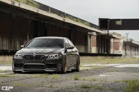 Jatoba Brown BMW F10 M5 Given ADV.1 Wheels & Carbon Fiber Parts Wallpaper