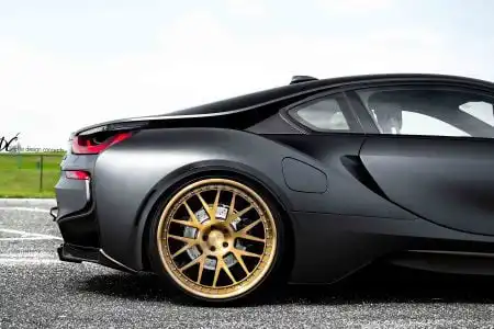 Matte Black BMW i8 With EDC Wheels
