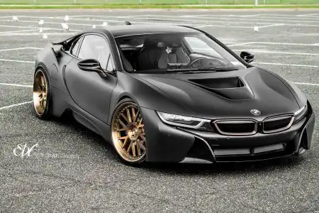 Matte Black BMW i8 With EDC Wheels
