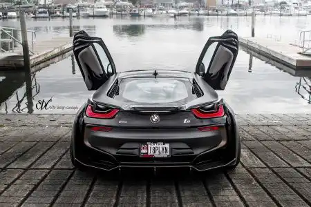 Matte Black BMW i8 With EDC Wheels