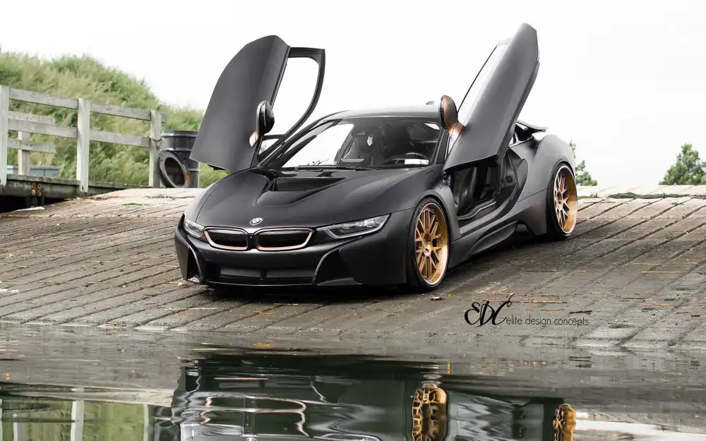 Matte Black BMW i8 Gets EDC Wheels 1 Matte Black BMW i8 Wallpaper