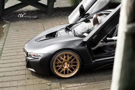 Matte Black BMW i8 With EDC Wheels