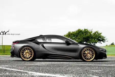 Matte Black BMW i8 With EDC Wheels