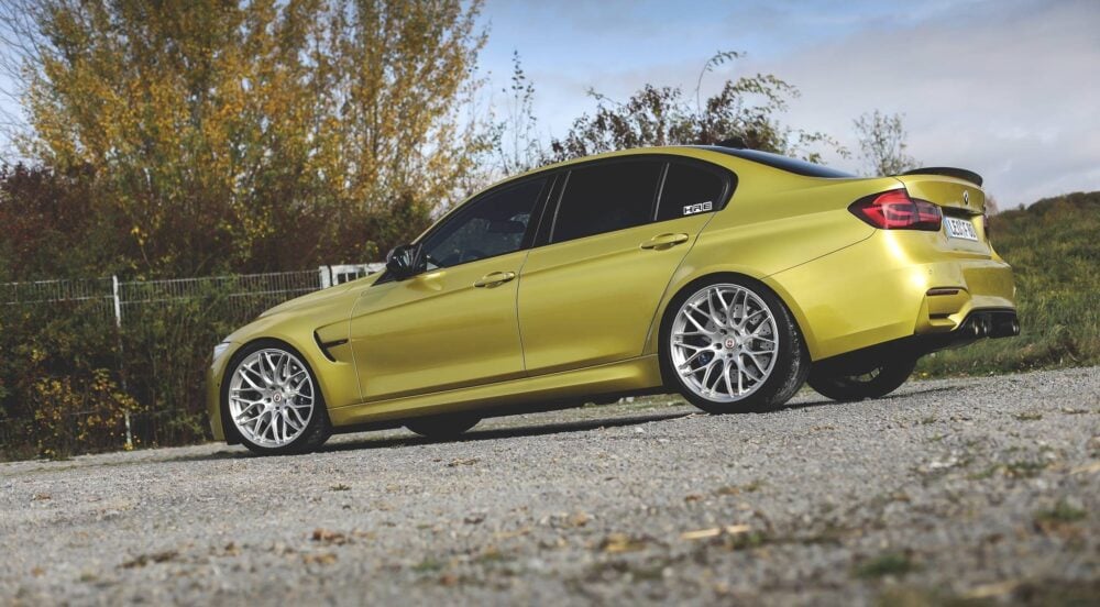 Austin Yellow BMW M3 Gets HRE Wheels