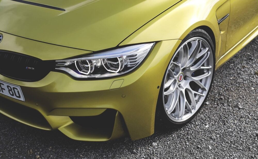 Austin Yellow BMW M3 Gets HRE Wheels