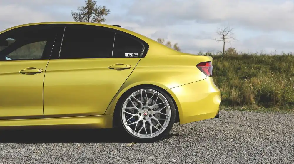 Austin Yellow BMW M3 Gets HRE Wheels