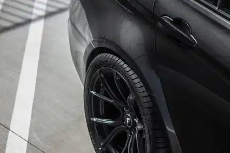 Black Sapphire Metallic BMW M3 Gets Vorsteiner Flow Forged Wheels Image 13