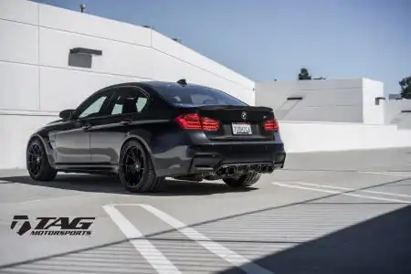 Black Sapphire Metallic BMW M3 Gets Vorsteiner Flow Forged Wheels Image 17