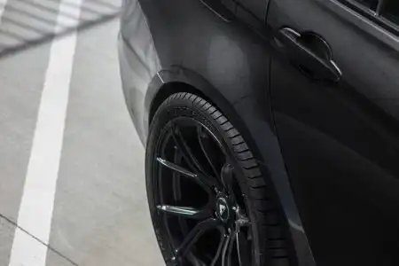 Black Sapphire Metallic BMW M3 Gets Vorsteiner Flow Forged Wheels Image 4