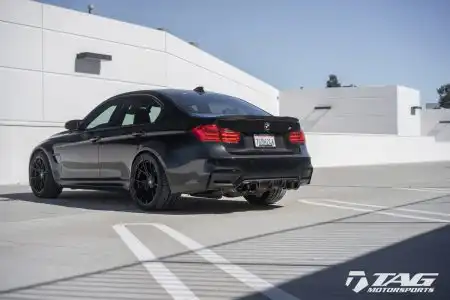 Black Sapphire Metallic BMW M3 Gets Vorsteiner Flow Forged Wheels Image 6