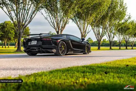 Nero Nemesis Lamborghini Aventador With 1016 Industries Carbon And Savini Wheels
