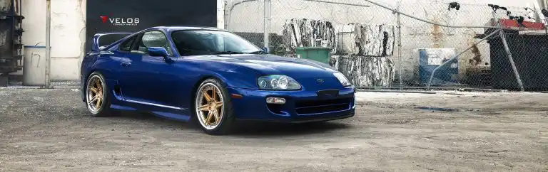 Oldschool Toyota Supra Gets Velos Designwerks Forged Wheels