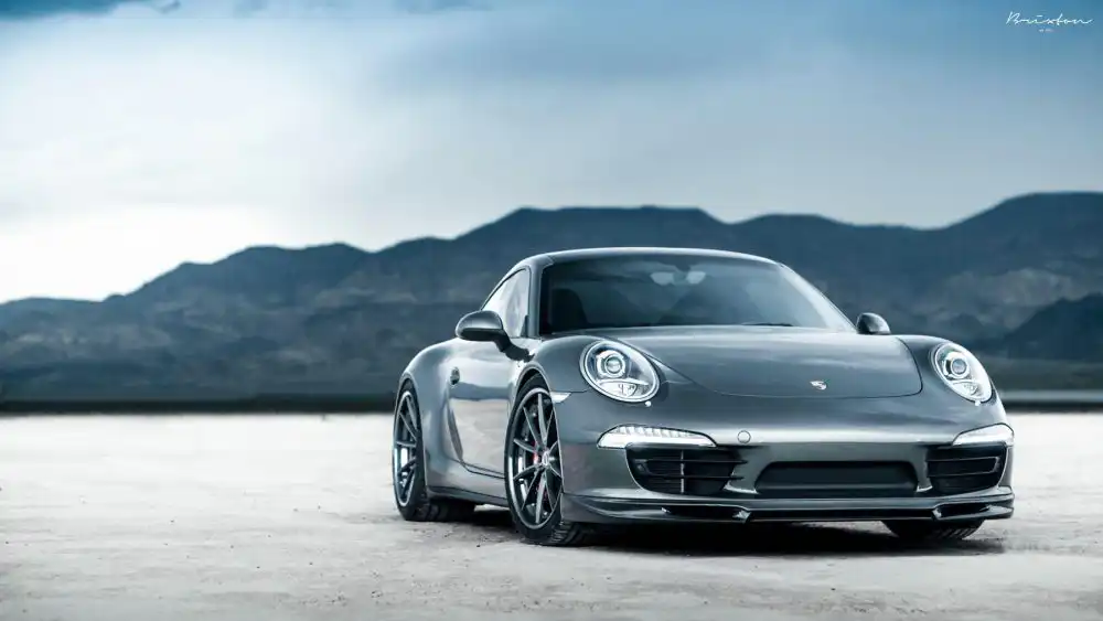 Agate Grey Porsche 991 Carrera 4S On Brixton Forged Wheels