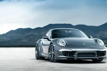 Agate Grey Porsche 991 Carrera 4S On Brixton Forged Wheels