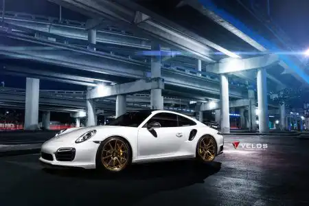 Porsche 991 Turbo S On Velos S10 Forged Wheels